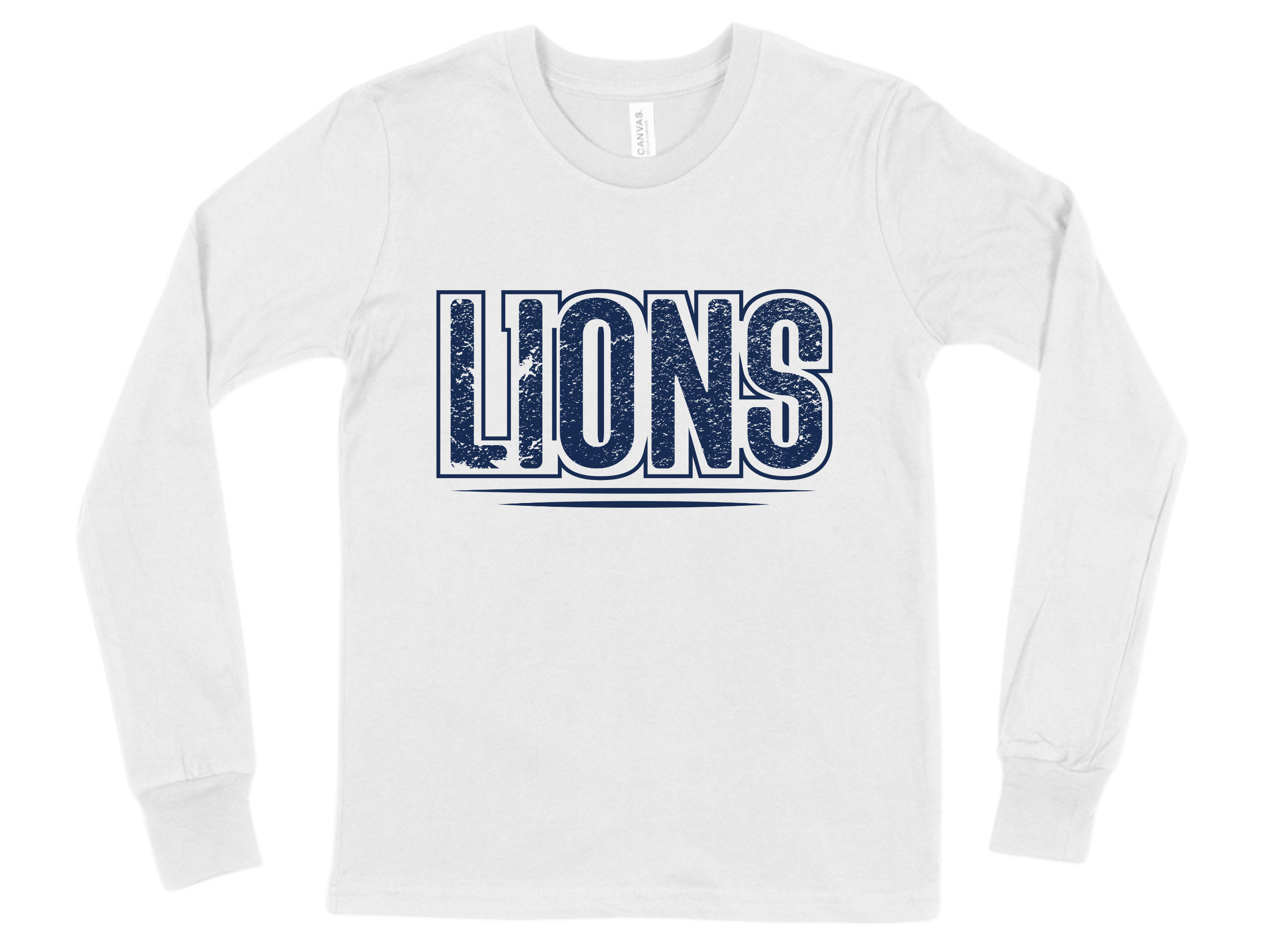 Lions- - White Long Sleeve  Main Image